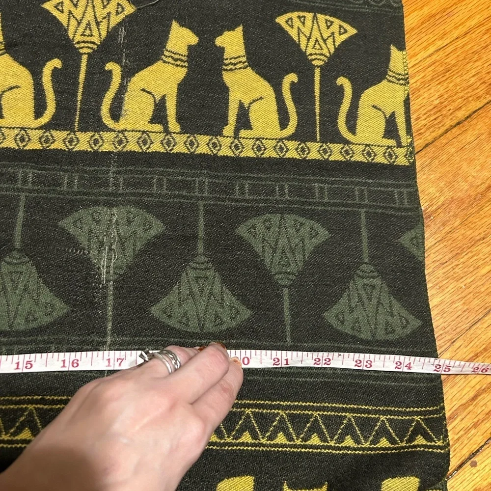 100%‎ Cashmere Silkapli 136 Inch Long Egyptian Themed Scarf  With Tassels